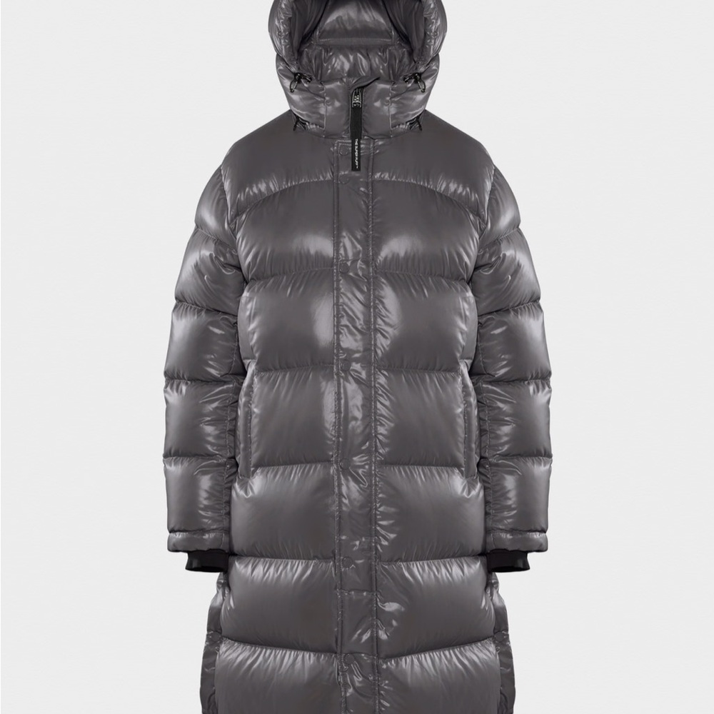 Aritzia The Super Puff Long Hi-Gloss Black 2XS -NWT